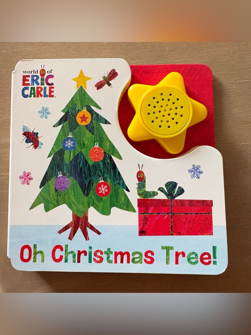 6/$20 Yellow Star Sound Button ("Oh Christmas Tree") Holiday Book - NWT
